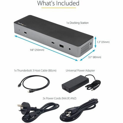 THUNDERBOLT 3 DOCK 4K 85W PD DUAL MONITOR LAPTOP DOCKING STATION