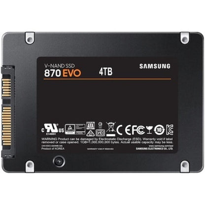 870 EVO 4TB 2.5IN SATA III INTERNAL SSD 1-UNIT 5YR WARRANTY