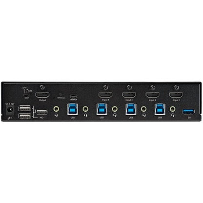4 PORT HDMI KVM SWITCH 4K USB AUDIO HDMI KVM CONSOLE HUB