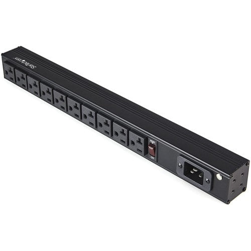 HORIZONTAL RACK MOUNT PDU 10 PORT SERVER RACK POWER STRIP
