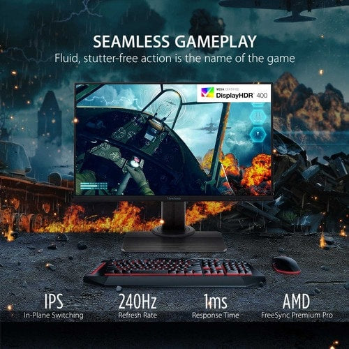 24IN 1MS 240HZ IPS GAMING MONITOR W/ AMD FREESYNC 1920X1080
