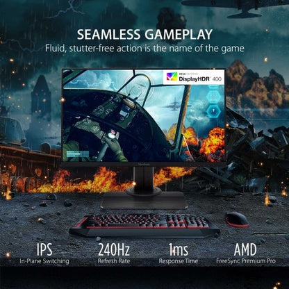 24IN 1MS 240HZ IPS GAMING MONITOR W/ AMD FREESYNC 1920X1080