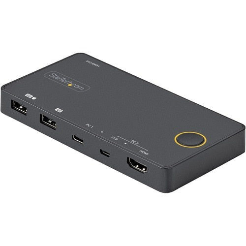 2 PORT USB C KVM SWITCH 4K USB A C HDMI HYBRID MINI KVM SWITCH