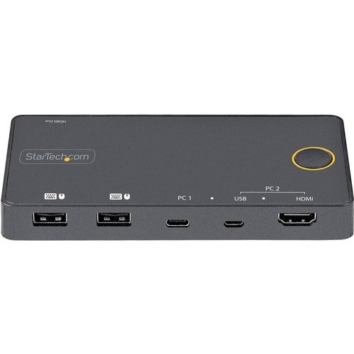 2 PORT USB C KVM SWITCH 4K USB A C HDMI HYBRID MINI KVM SWITCH
