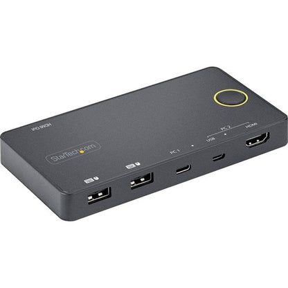 2 PORT USB C KVM SWITCH 4K USB A C HDMI HYBRID MINI KVM SWITCH