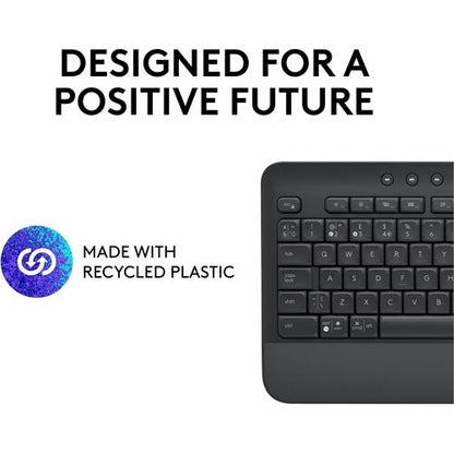 SIGNATURE K650 GRAPHITE WIRELESS COMFORT KEYBOARD LOGI BOLT