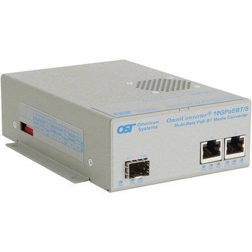 OMNICONVERTER 10GPOEBT/S 60W SFP/SFP+ TO 2X RJ-45 MULTIGIG AC WT