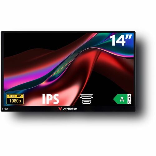 VERBATIM PM-14IN  HD 1080P PORTABLE MONITOR 14IN