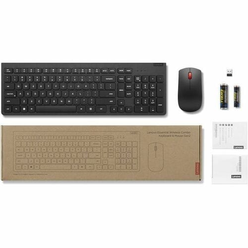 LENOVO ESSENTIAL WIRELESS COMBO KEYBOARD MOUSE GEN 2 US ENGLISH 103