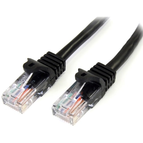 10FT BLACK CAT5E CABLE SNAGLESS ETHERNET CABLE GIGABIT LAN RJ45