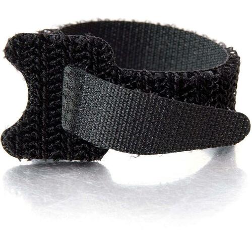 6IN 12PK VELCRO CABLE STRAPS BLACK