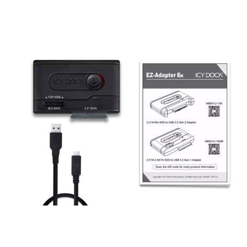 EZ-ADAPTER MB031U-1SMB 2.5/M.2 SATA HARD DRIVE/SSD TO USB 3.2