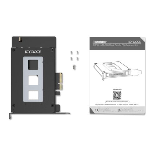 TOUGHARMOR MB111VP-B U.2 / U.3 NVME SSD ENCLOSURE FOR PCIE SLOT
