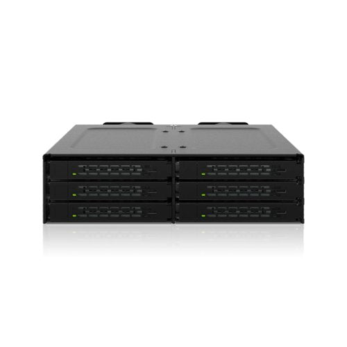 TOUGHARMOR MB118VP-B 6 X U.2/ U.3 NVME SSD MOBILE RACK 5.25 BAY