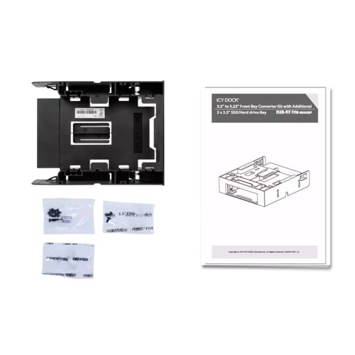 FLEX-FIT TRIO MB343SP BRACKET DUAL 2.5 & ONE 3.5 FRONTBAY