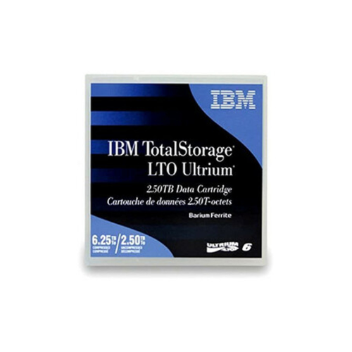 IBM 00V7590 LTO-6 Data Cartridge, 2.5TB Native / 6.25TB Compressed, 2903ft Tape