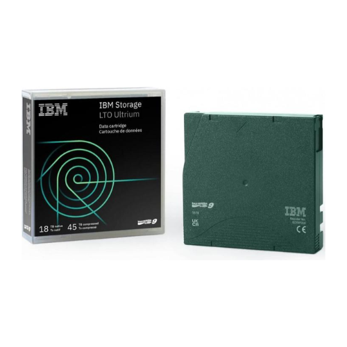 IBM 02XW568 LTO-9 Tape Cartridge, 18TB Native / 45TB Compressed Capacity
