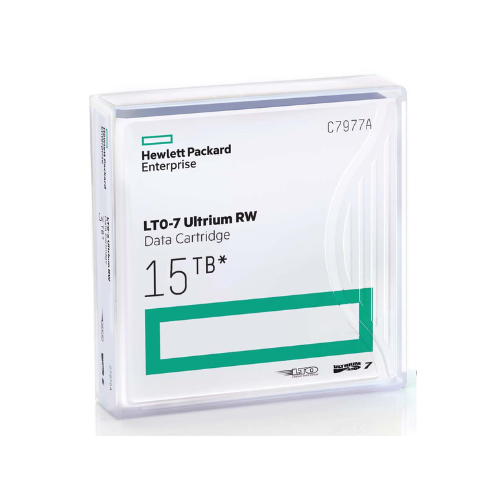 HPE C7977A LTO-7 Ultrium RW Data Cartridge, 6.25TB Native / 15TB Compressed