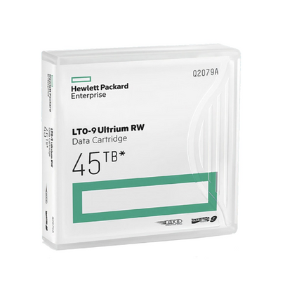 HPE Q2079A LTO-9 Ultrium RW Data Cartridge, 18TB Native / 45TB Compressed