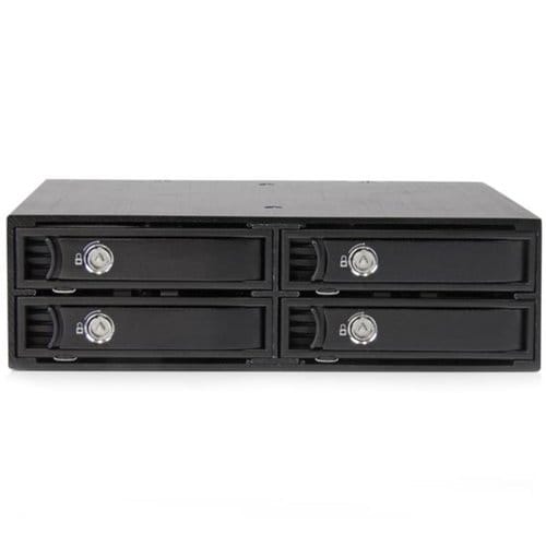 HARD DRIVE MOBILE RACK HOT SWAP QUAD 2.5IN SATA SAS HDD SSD HOTSWAP