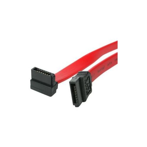 18IN INTERNAL STRAIGHT SATA TO RIGHT ANGLE SATA SERIAL ATA CABLE