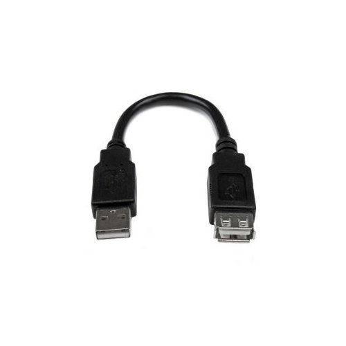 6IN USB 2.0 EXTENSION CABLE USB MALE TO FEMALE EXTENSION CABLE