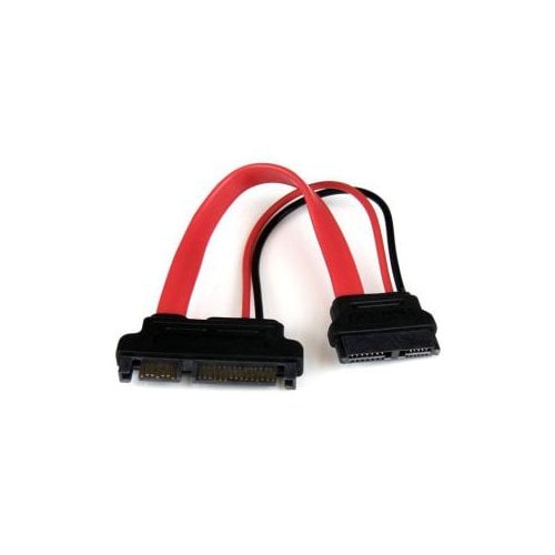 6IN SLIMLINE SATA TO SATA F/M ADAPER W/ POWER