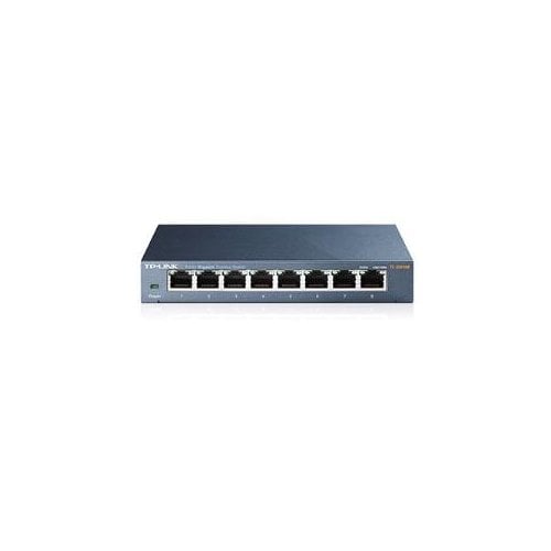 8PORT GIGABIT DESKTOP SWITCH STEEL DESIGN DESKTOP/WALL-MOUNTING