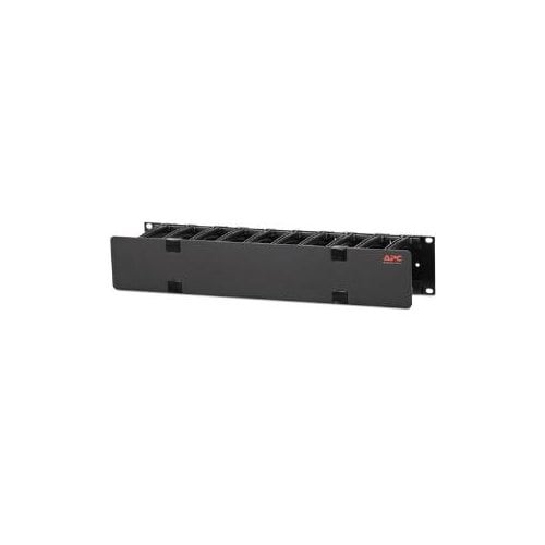 HORIZONTAL CABLE MANAGER 2U X 4 DEEP SINGLE SIDED WITH COVER