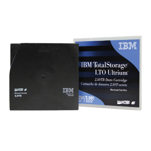 IBM 00V7590 LTO-6 Data Cartridge, 2.5TB Native / 6.25TB Compressed, 2903ft Tape