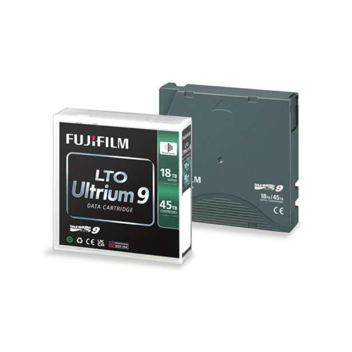 Fujifilm 16659047 LTO-9 Data Cartridge, 18TB Native / 45TB Compressed, 8960 Tracks