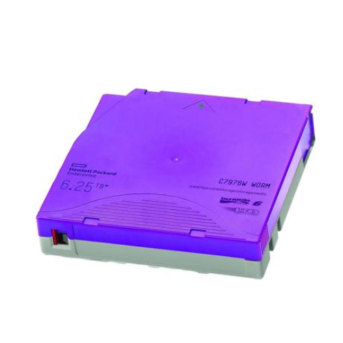 HPE C7976W LTO-6 Ultrium WORM Data Cartridge, 2.5TB Native / 6.25TB Compressed