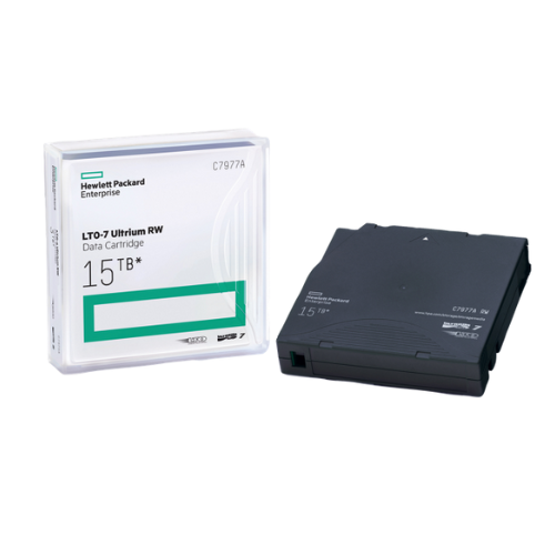 HPE C7977A LTO-7 Ultrium RW Data Cartridge, 6.25TB Native / 15TB Compressed