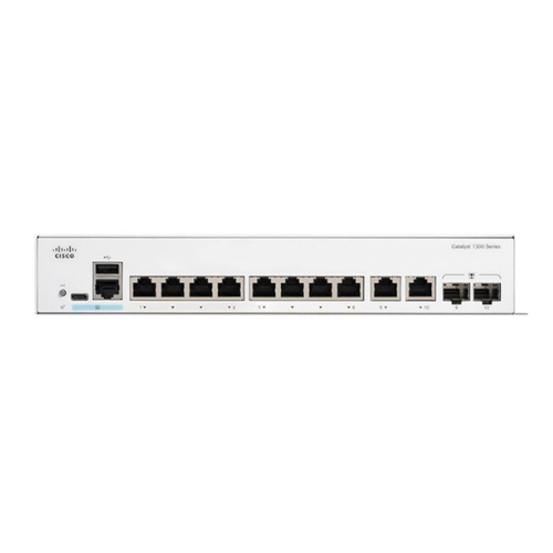 Cisco C1300-8T-E-2G Catalyst 1000 Series | 8-Port Gigabit Ethernet Switch + 2 Combo SFP/RJ-45