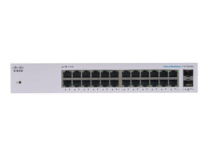 Cisco CBS110-24T-NA Business110series Unmanaged Sw 24p Ge 2x1g Sfp Shared Cbs110-24t
