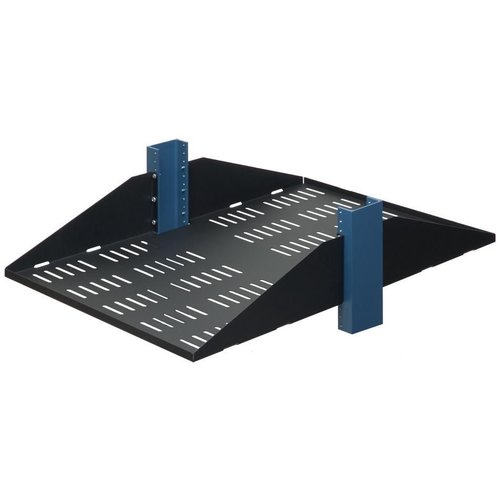 2POST RELAY RACK SHELF 29IN VENTED FLANGES DOWN