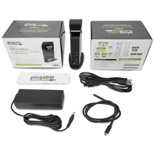 PLUGABLE UD-ULTC4K USB-C 4K TRIPLE DISPLAY DOCK W/ PD