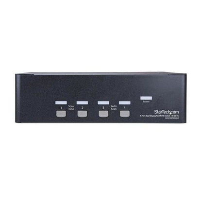 4 PORT DUAL MONITOR DISPLAYPORT KVM SWITCH TWO DISPLAYS DP KVM