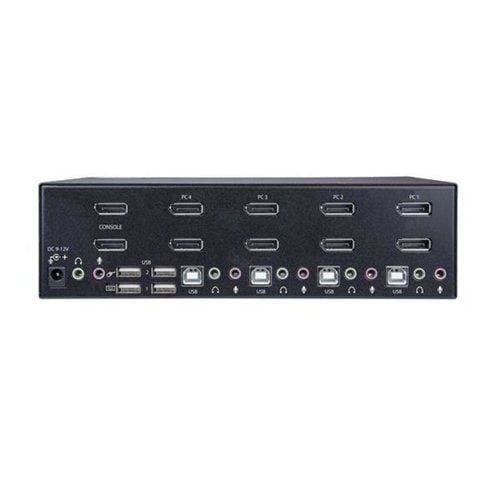 4 PORT DUAL MONITOR DISPLAYPORT KVM SWITCH TWO DISPLAYS DP KVM