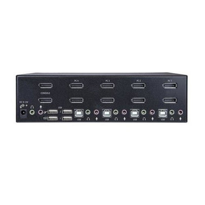 4 PORT DUAL MONITOR DISPLAYPORT KVM SWITCH TWO DISPLAYS DP KVM