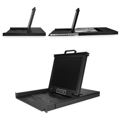 8 PORT RACKMOUNT KVM CONSOLE INTEGRATED LCD MONITOR KVM SWITCH