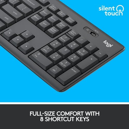 MK295 SILENT WL KEYBOARD MOUSE COMBO GRAPHITE
