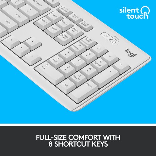 MK295 SILENT WL KEYBOARD MOUSE COMBO OFF-WHITE