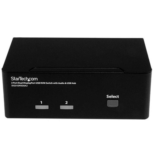 2 PORT DUAL MONITOR DISPLAYPORT KVM SWITCH TWO DISPLAYS DP KVM
