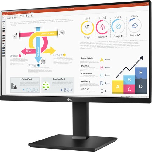 24IN LCD 2560X1440 IPS MNTR HDMI DP USB-C SWVL PVT HDR 3YR