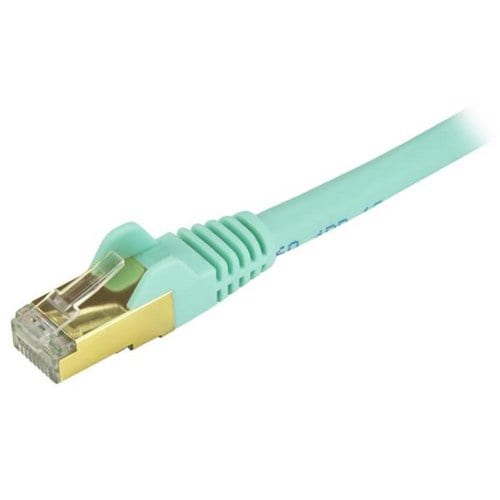 10FT AQUA CAT6A ETHERNET CABLE SNAGLESS RJ45 UTP PATCH CABLE CORD