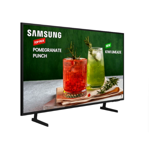 Samsung BE85D-H 85" 4K UHD Commercial Display – HDR10+, Tizen OS, 300 Nits Brightness