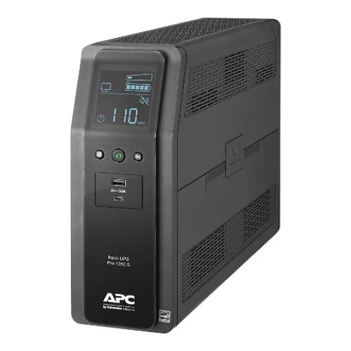 APC BR1350MS Back-UPS Pro 1350VA Line-Interactive Uninterruptible Power Supply – 1.35 kVA / 810W, 10 Outlets, LCD Display