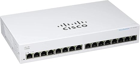 Cisco CBS110-16T-NA Business 110 Series Unmanaged Switch 16port Ge Cbs110-16t