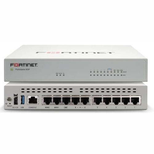 Fortinet FG-60F FortiGate 60F | Next-Generation Firewall & Security Appliance, 10x Gigabit Ports